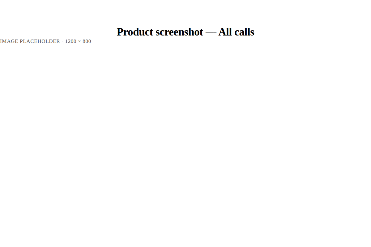 The Plural agenda showing calls from two companies on the same day with a clash flagged